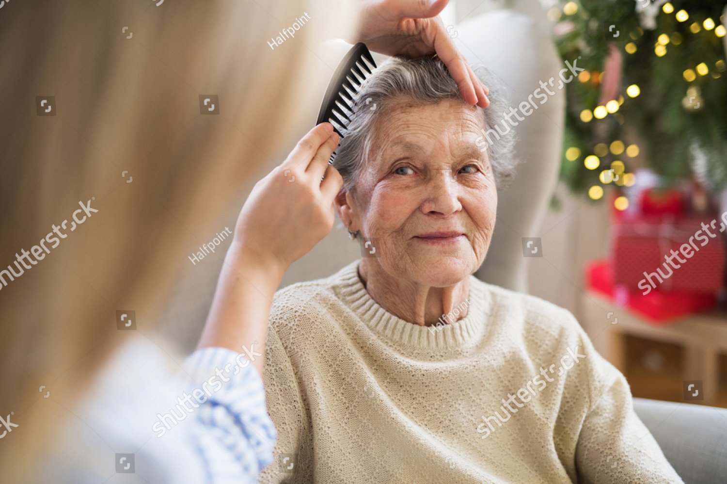 Combing hair